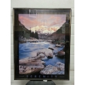 Inspirational Poster, Framed w Glass, 22 x 28 in., Serenity Inspirational Poster, Framed w Glass, 22 x 28 in., Serenity